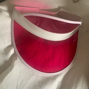 Cute hot pink clear visor